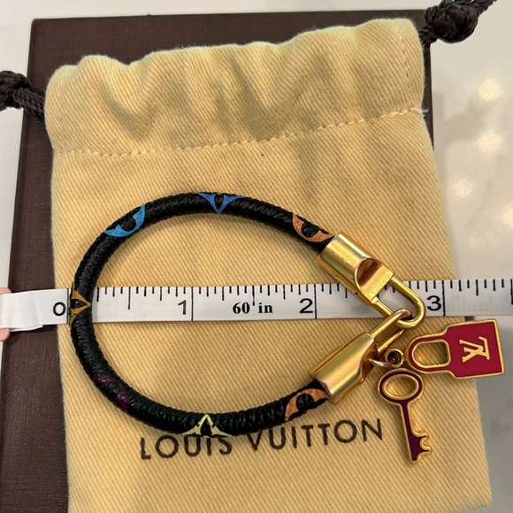 Louis Vuitton Limited Edition Luck it Takashi Murakami Multicolor Bracelet 6.75” - Picture 4 of 9